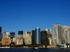De skyline vanaf de Staten Island Ferry